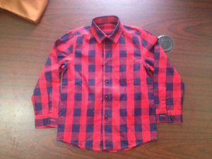 checkered shirt - final product